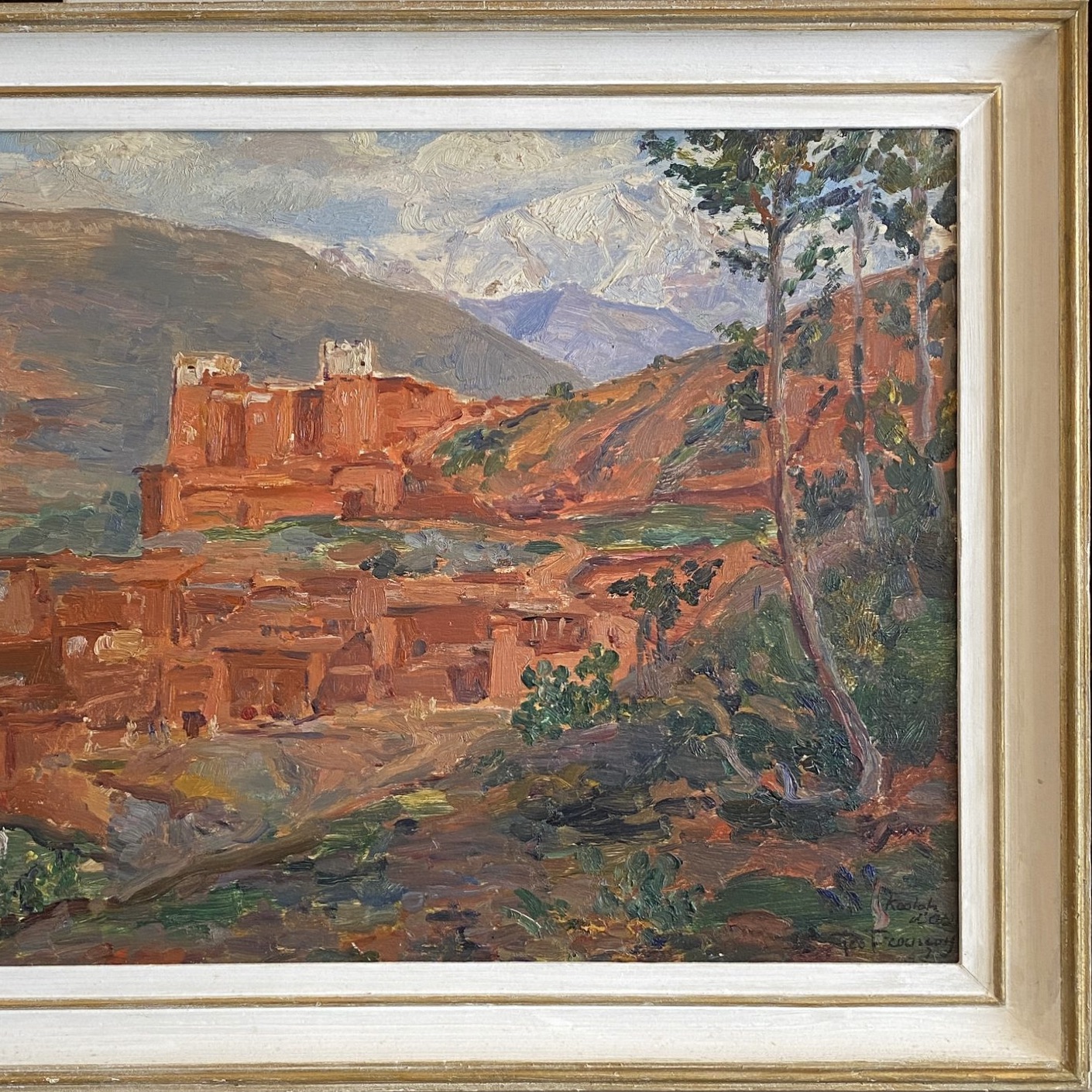 Impressionist Painting of a Moroccan Kasbah